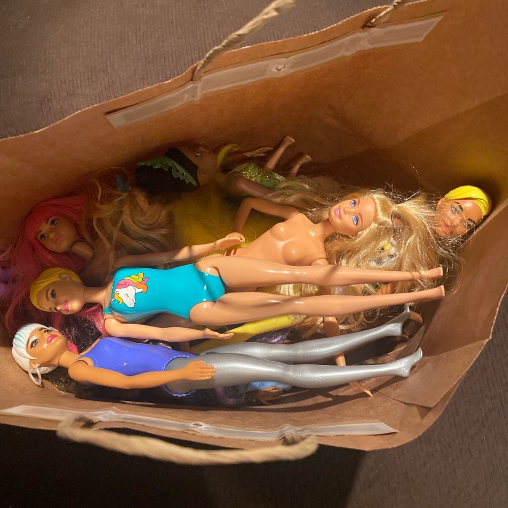 Huge Lot Of 20 Barbie Dolls Mattel Figures Mermaid